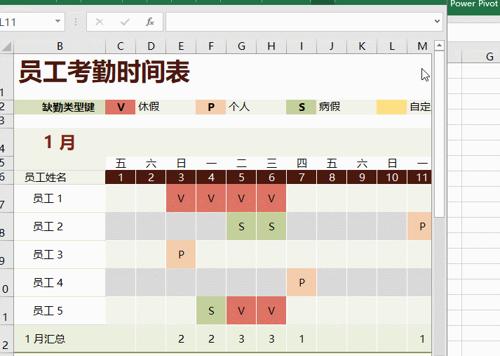 好看的考勤表格是怎么做出來的，點(diǎn)這里看看吧！